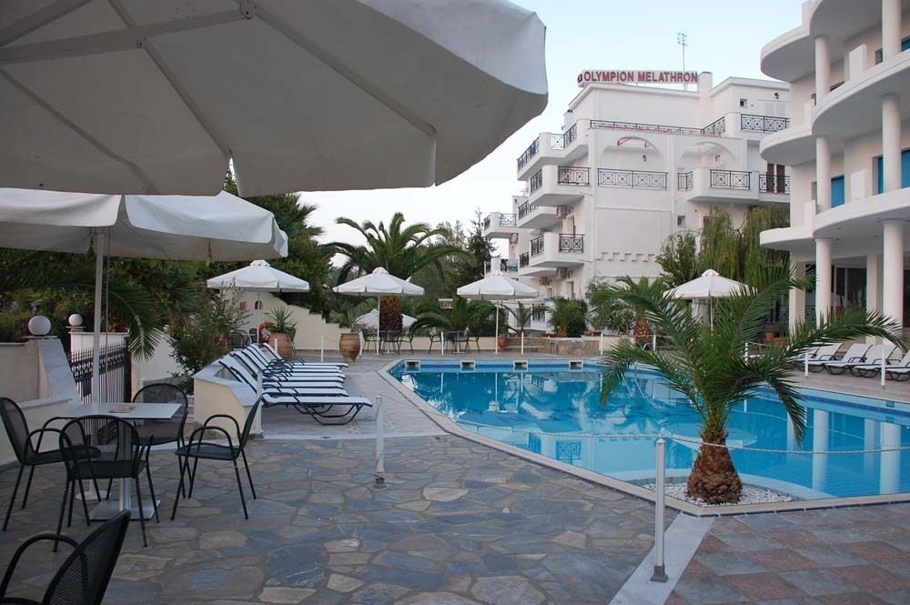 Hotel Olympion Melathron Platamonas Exterior foto
